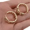 Cercei din cupru placat cu aur galben 18k model infinit cu zirconiu, imagine 4
