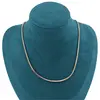 Lant din cupru placat cu aur roz 18k model Snake, 2mm, imagine 2