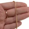 Lant din cupru placat cu aur roz 18k model Snake, 2mm, imagine 3
