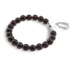 Pandantiv rotund Granat sfere, 4mm, imagine 2