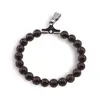 Pandantiv rotund Granat sfere, 4mm