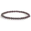 Bratara din Granat 4-4,5mm, pe elastic, 19cm, sfere
