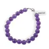 Bratara smookie ametist A+ sfere 8mm
