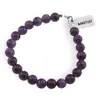Bratara smookie ametist sfere 8mm, imagine 3