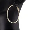 Cercei din cupru placat cu aur galben 18k rotunzi mici, 40mm, imagine 3