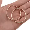 Cercei din cupru placat cu aur galben 18k rotunzi mici, 40mm, imagine 4