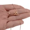Lant din inox placat cu aur galben 18k, pandantiv fluture, imagine 3