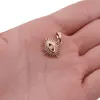 Pandantiv din cupru placat cu aur galben 18k model Ochiul lui Horus, 14mm, imagine 3