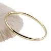 Bratara din cupru placat cu aur galben 18k fixa, model clasic, imagine 3