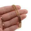 Bratara din cupru placat cu aur galben 18k fixa, model grecesc, imagine 4