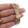 Bratara din cupru placat cu aur galben 18k, model curea mama si copil, imagine 4