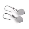 Cercei cu agatatoare Acvamarin sfere fatetate cu Argint 925, 8mm