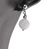 Cercei cu surub Acvamarin sfere fatetate cu Argint 925, 8mm, imagine 2