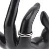 Inel reglabil Cupru placat cu Aur galben 14k, pe doua randuri asimetric cu zirconiu, imagine 3