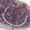 Bratara Acvamarin discuri fatetate, Granat hessonit si Opal sfere fatetate, 2mm, imagine 2