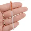 Bratara Acvamarin discuri fatetate, Granat hessonit si Opal sfere fatetate, 2mm, imagine 3