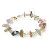 Bratara Cuart fumuriu si Turmalina multicolora, 4-12mm, imagine 2