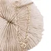 Bratara din cupru placat cu aur galben 18k, model zale rotunde, imagine 2