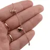 Bratara din cupru placat cu aur roz 18k LOVE, imagine 3