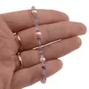 Bratara Fluorit discuri fatetate si Perle de cultura turtite, 2-4mm, imagine 4