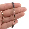Bratara Iolith discuri fatetate si Turmalina multcolora sfere fatetate cu bumbi aurii, 3mm, imagine 4