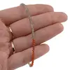 Bratara Labradorit discuri fatetate si granat Hessonit sfere fatetate, 2-3mm, imagine 4