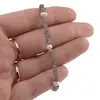Bratara Labradorit discuri fatetate si Perle de cultura turtite, 3-5mm, imagine 4