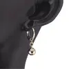 Cercei din cupru placat cu aur galben 14k sfere, 22mm, imagine 2
