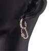 Cercei din cupru placat cu aur roz 14k model geometric, imagine 2