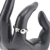 Inel reglabil Cupru placat cu Aur galben 14k, model sfera si stea cu zirconiu, imagine 3