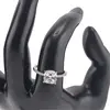 Inel reglabil Cupru placat cu Aur roz 14k, model clasic cu zirconiu alb, imagine 3