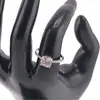 Inel reglabil Cupru placat cu Aur roz 14k, model clasic cu zirconiu roz, imagine 3