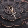Pandantiv cupru placat cu aur roz 14k model cruce, 12mm, imagine 2