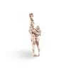 Pandantiv cupru placat cu aur roz 14k, model cuplu