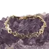 Bratara din cupru placat cu aur galben 18k, model clepsidra, imagine 2