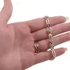 Bratara din cupru placat cu aur galben 18k, model geometric cu zirconii, imagine 3