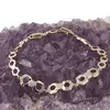 Bratara din cupru placat cu aur galben 18k, model honeycomb, imagine 2