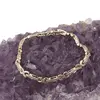 Bratara din cupru placat cu aur galben 18k, model litera X, imagine 2