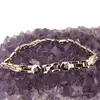 Bratara din cupru placat cu aur galben 18k, model panther cu elemente hexagonale, imagine 2