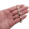 Bratara din cupru placat cu aur galben 18k, model romb si zirconii, imagine 3