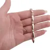 Bratara din cupru placat cu aur galben 18k, model tablite si flori, imagine 3