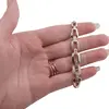 Bratara din cupru placat cu aur galben 18k, model zale dreptunghiulare cu zirconii, imagine 3