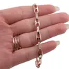 Bratara din cupru placat cu aur roz 18k, model hollow, imagine 3