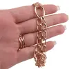 Bratara din cupru placat cu aur roz 18k, model mix, imagine 3