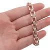 Bratara din cupru placat cu aur roz 18k, model zale box cu zirconii, imagine 3