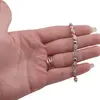 Bratara din cupru placat cu aur roz 18k, model zirconii picatura, imagine 3