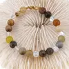 Bratara Jad mix si Angel Aura Cuart sfere, 6-8mm, imagine 3