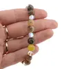 Bratara Jad mix si Angel Aura Cuart sfere, 6-8mm, imagine 4