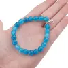 Bratara Agat albastru sfere, 8mm, imagine 4