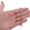 Bratara din cupru placat cu aur roz 18k, model panther cu zirconii, imagine 3